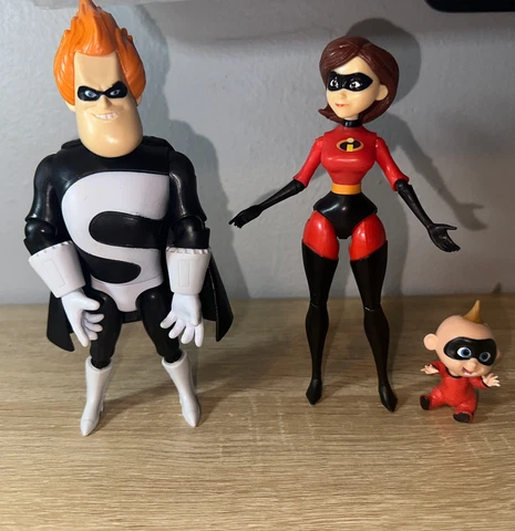 Disney Pixar The Incredibles Elastigirl Jack-Jack & Syndrome Posable Toys Cover