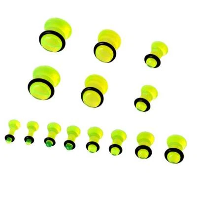 Kit de dilatador de tapones para los oídos de acrílico/acero de 12-18 piezas Juego de dilatadores de medidores de oído de 14G-20 mm Foto 1 de 4