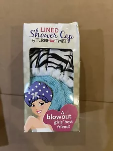Gorro de ducha forrado Turbie Twist - ¡La mejor amiga de una niña Blowout! Estampado de cebra - Imagen 1 de 1