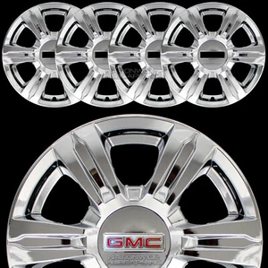 4 CHROME 2014 15 16 GMC TERRAIN 17" Wheel Skins Full Rim Covers Center Hub Caps - Picture 1 of 11