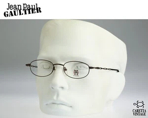 Jean Paul Gaultier 57-0005, Vintage 90s small rectangle glasses frames NOS - Picture 1 of 10