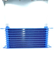 OIL COOLER 10-ROW 10AN POWDER-COATED RX7 RX8 TURBO CARS SUPRA 2JZ 1JZ ROTARY BRZ - Bild 1 von 2