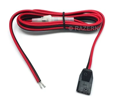 NEW Workman CB-3A 3-Pin Radio Power Cord 16 AWG Cable with Stripped Tinned Leads - Image 1 of 2