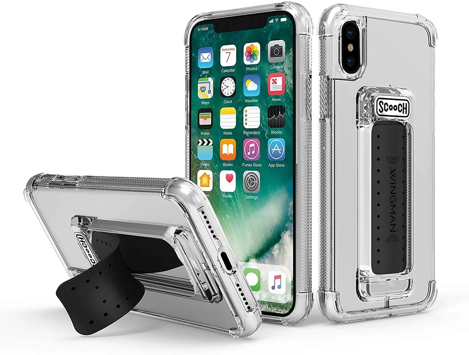 Футляр Scooch Wingman 5-в-1 для iPhone X и Xs - прозрачный - Изображение 1 из 1