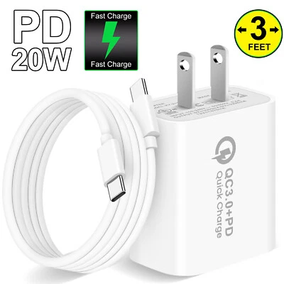 Cable adaptador cargador enchufe rápido USB-C PD Fit iPhone 16e 15 16 Pro 16 Plus QC3.0 Foto 1 de 4