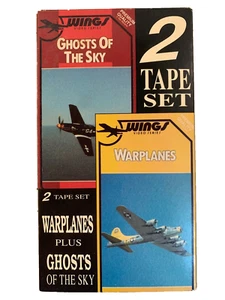 Ghosts of the Sky/Warplanes (VHS 2-Tape Set) Wings Series - Tested and Working - Picture 1 of 8