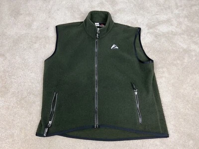 Chaleco Brooks Para Hombres Mediano Verde Polar Suéter Relleno Cremallera Bolsillo Correr Jog Reflector Foto 1 de 4