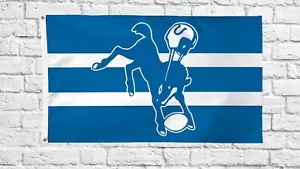 Indianapolis Colts Football 3x5 ft Classic Logo Retro Flag Ideal NFL Gift Banner - Picture 1 of 2
