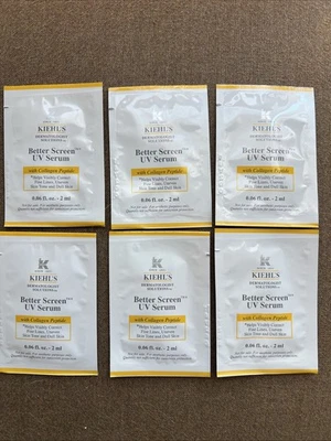 6x Kiehl's Better Screen UV Serum & Collagen Peptide Packets 2 ml Each - Image 1 of 4