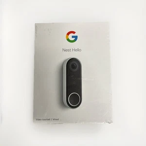 Google Nest Hello Smart WIRED Video Doorbell (NC5100US) - New Sealed - Picture 1 of 4