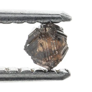 Octahedron 3.48X3.20X3.08MM dark brown 0.3 carat Natural Loose Rough Diamond - Picture 1 of 2