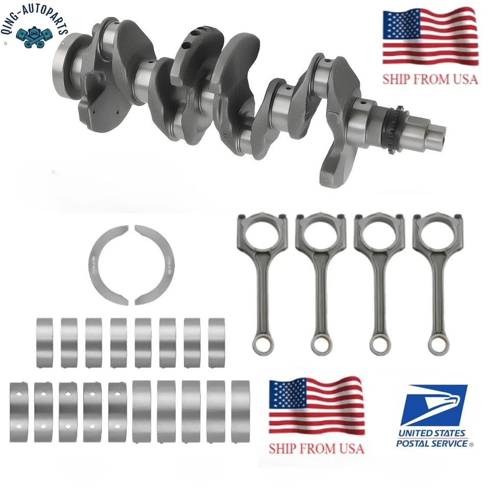 2.0L G4NA Engine Crankshaft Con Rods Main & Rod Bearing Kit For Hyundai KIA Soul Foto 1 de 4