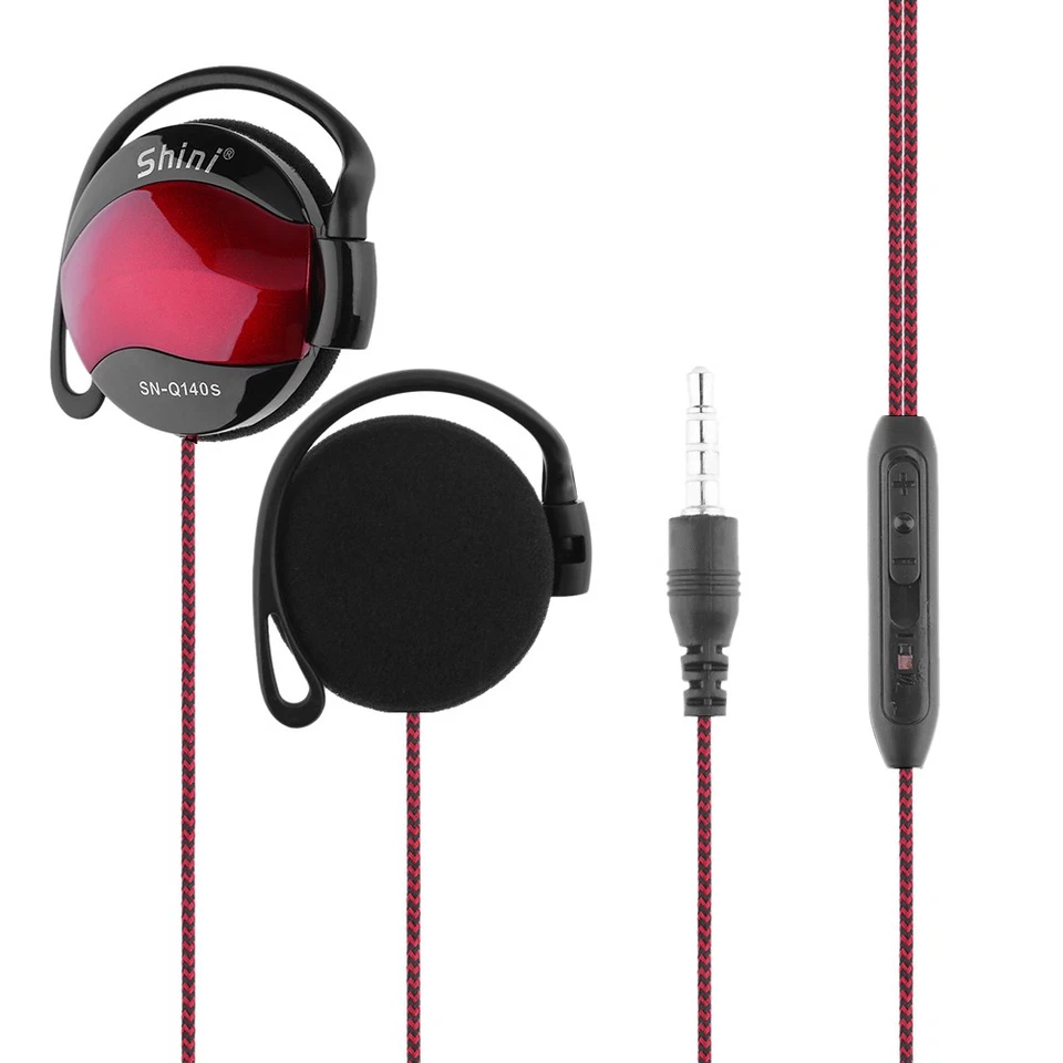 ｀Sport-Ohrbügel Gepolstert Stereo Over-The-Ear-Kopfhörer Headset Mit Gefloch - Bild 1 von 4