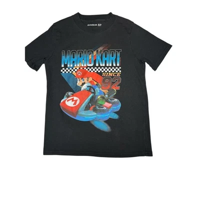 Abercrombie Kids Mario Kart Since 92 Black Graphic T Shirt Size 13/14 - Image 1 of 4