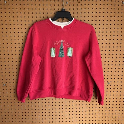 Árbol de Navidad Kim Rogers de colección cuello redondo rojo doble cuello pequeño grande Foto 1 de 4