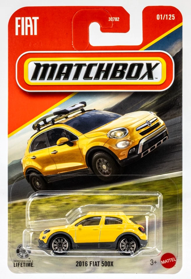 2026 Matchbox #1 2016 Fiat 500X GIALLO YELLOW METALLIC | FSC - Image 1 of 1