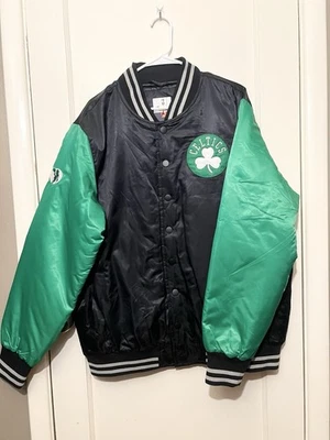 Chaqueta de satén FANATICS negra/verde kelly Boston Celtics talla XL NUEVA CON ETIQUETAS Foto 1 de 4