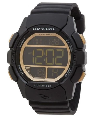 Rip Curl DRIFTER DIGITAL WATCH Mens Waterproof Surf Watch New - A2982 Gold Black - Image 1 of 4
