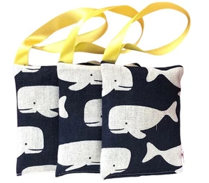 3x Lavendelkissen Miniblings Handarbeit Mottenschutz Anti Motten Wal Walfisch Oz - Picture 1 of 4