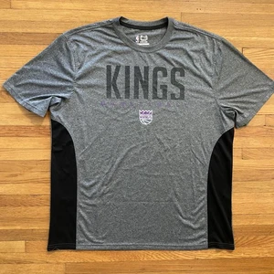 Sacramento Kings Shirt Mens 2XL Gray NBA Basketball Performance Training Tee - Picture 1 of 7