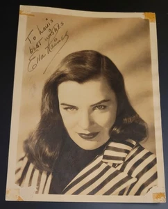 FOTO UNIVERSAL ORIGINAL AUTOGRAFIADA FIRMADA POR ELLA RAINES FOTOS 5 POR 7 - Imagen 1 de 2