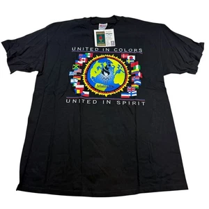 Atlanta 1996 Olympics T-Shirt - L schwarz USA Flaggen Grafik Deadstock - Bild 1 von 10