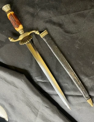 "Cuchillo daga de ciervo marca Edge Solingen alemania 10""" Foto 1 de 4