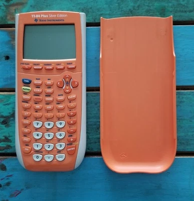 Texas Instruments TI-84 Plus Silver Edition Graphing Calculator Orange - Tested - Image 1 of 4