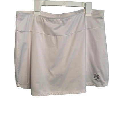 K-Swiss Tennis Skort Womens size Large Golf Skirt White Pickle Ball - Image 1 of 4