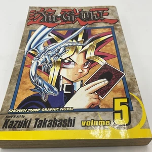 Yu-Gi-Oh Vol 5 Shonen Jump novela gráfica Kazuki Takahashi primera impresión usada - Imagen 1 de 7