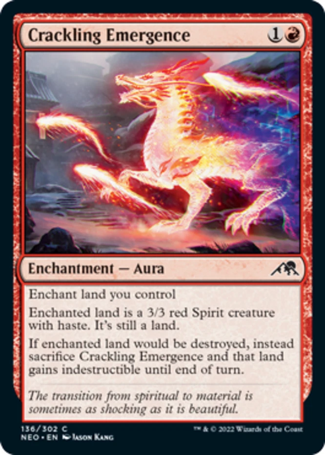 x1 Crackling Emergence - Kamigawa: Neon Dynasty - NM - MTG - Image 1 of 1
