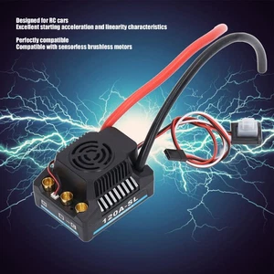 120A Brushless ESC Programmable Electric Speed Controller for 1/8 RC Car H6T5 - Picture 1 of 11