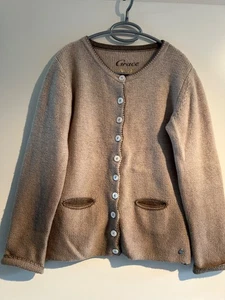 GRACE hochwertige Strick-Jacke XL eher M o.L, Merino & Kaschmir, ausgefallen - Bild 1 von 6
