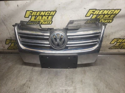 Grille Sedan VIN J 8th Digit Upper With Chrome Fits 2007 JETTA 1209171 - Image 1 of 4