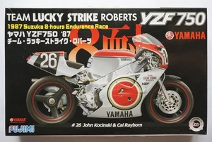 Fujimi 1/12 Yamaha YZF750 Team Lucky Strike Roberts '87 Suzuka Bike-6 Model Kit - Bild 1 von 9
