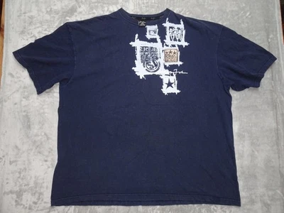 Camiseta Para Hombre Colección Sean John Estampado Gráfico Azul Marino XXXL Texas EE. UU. Foto 1 de 4