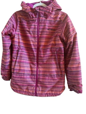 Columbia Misty Mogul Girls Pink Purple Hoodie Jacket Size Large (14-16) Pockets - Image 1 of 4