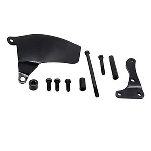 Black Alternator Bracket Kits w/Hardware LWP for SBC SB Chevy 305 350 Long - Picture 1 of 8