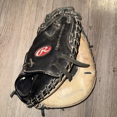 "Guante Rawlings Catchers Mitt RCM30TMD 33"" Puntera Ligera Derecha Cuero Negro Tostado" Foto 1 de 4