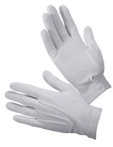 Guantes de desfile Rothco 4411 Gripper Dot blancos - agarre seguro vs sin puntos - Imagen 1 de 1
