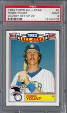 1984 Topps Glossy All Star #5 Robin Yount Milwaukee Brewers PSA 9 Mint 15154706