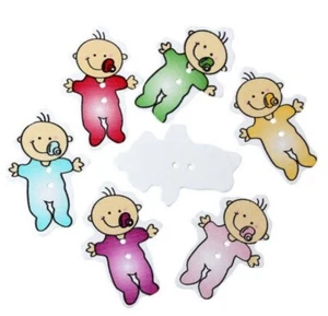 Printed Baby Buttons - Shelly's Buttons - Sew Through - Craft Scrap Sewing - Picture 1 of 2