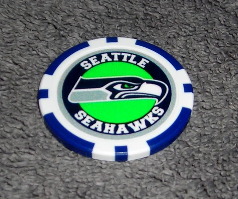 NFL SEATTLE SEAHAWKS SOUVENIR COLLECTIBLE POKER CHIP GOLF BALL MARKER Cover