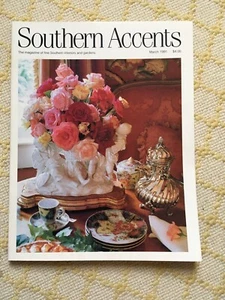 PRISTINE “SOUTHERN ACCENTS” MAGAZINE MARCH 1991 EXCELLENT~CONTENTS PHOTO - Foto 1 di 3