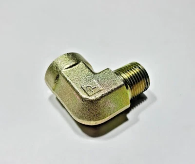 1/2 CD-S PARKER 1/2" Male MNPT x 1/2" Female FNPT 90 Deg Rigid Street Elbow - Image 1 of 4