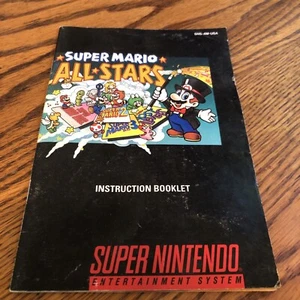 Super Mario All-Stars Super Nintendo SNES Manual Instruction Booklet ONLY - Picture 1 of 2