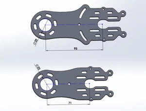 titanium evolve style motor mount for DIY eskate electric longboard - Picture 1 of 3