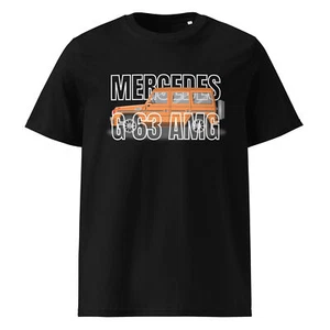 Unisex organic ribbed neck t-shirt AMG - Picture 1 of 14