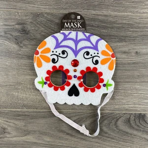 Day Of The Dead Eye Mask Halloween Celebration Costume Dress Up New - Picture 1 of 6