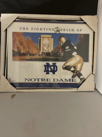 Notre Dame Fighting Irish Football 20x16. Touchdown Jesus Poster 1994 Vintage Cover